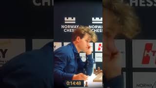 Magnus Carlsen  NO PREPARATION🔥 viralshorts [upl. by Euqinim]