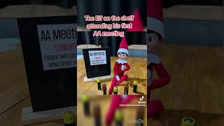 The Elf on the shelf attending his first AA meeting elfontheshelf voiceeffects christmas [upl. by Ahsikin]