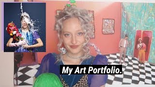 My Accepted Art Portfolio  how to get in to Art School in France [upl. by Seiter65]