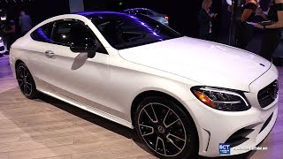 2019 Mercedes Benz C Class C300 Coupe  Exterior and Interior Walkaround  2018 LA Auto Show [upl. by Raphaela]