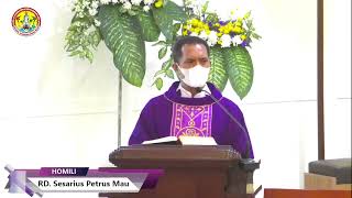 Homili Misa Minggu Prapaskah V  03 April 2022  Oleh RD Sesarius Petrus Mau [upl. by Nabru]