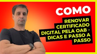 Como renovar certificado digital dicas e passo a passo 2024 [upl. by Theobald749]