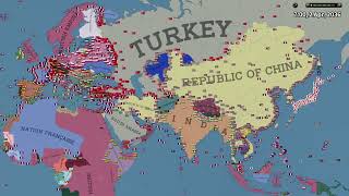 30 mins Hearts of Iron IV AIOnly Timelapse 200 Years of Global Conflict 72 Hour Simulation [upl. by Asiled]