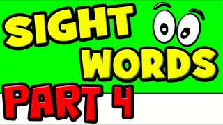 SIGHT WORDS for Kids 4 High Frequency Words with Sentences [upl. by Cort]