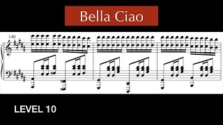 10 levels of Bella Ciao  Piano [upl. by Rachaba393]