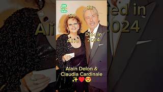 Alain Delon Last Photo With Claudia Cardinale 😢💔⚰️ alaindelon claudiacardinale [upl. by Annawal]