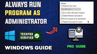 How to Run Programs as Administrator in Windows  Full Guide [upl. by Yzzik]