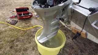 Honda outboard 50hp bad cooling [upl. by Edahs]