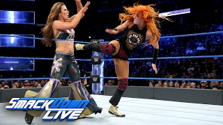 Becky Lynch vs Mickie James SmackDown LIVE Feb 14 2017 [upl. by Greggory]