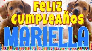 ¡Feliz Cumpleaños Mariella Perros hablando gracioso ¡Muchas Felicidades Mariella [upl. by Prent]