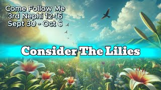 Consider The Lilies  CFM Song Sept 30  Oct 6 3rd Nephi 1216 [upl. by Kryska]