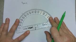 Rotation around a Point using a Protractor [upl. by Ylac301]