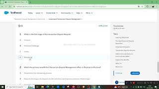 Transaction Dispute Management Quick Look  Salesforce Trailhead  Salesforce Quiz [upl. by Champagne]