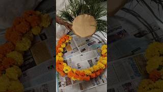 Easy Ganapati Decoration idea at home ganapatidecoration youtubeshorts ytshorts trending manam [upl. by Lovich]