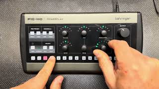 Behringer P16HQ Reset Channel to DefaultsStoreRecall [upl. by Bardo]