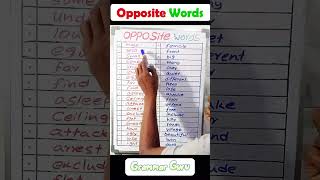 Opposite Word In English  Improve your Vocabulary🌟 english [upl. by Lazos]