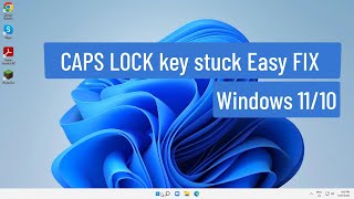 CAPS LOCK key stuck Easy FIX [upl. by Anrak]