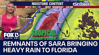 Remnants of Sara bringing heavy rain to Florida this week [upl. by Darrel59]