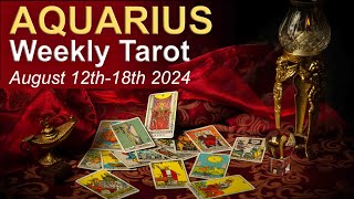 AQUARIUS WEEKLY TAROT READING quotTWO PATHS ARE PRESENTED TRUST YOUR INSTINCTSquot August 12th18th 2024 [upl. by Tomasz]