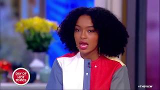 Yara Shahidi Speaks Out On Protests In Iran  The View [upl. by Eihtak710]