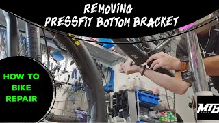 Pressfit Bottom Bracket Removal Raceface EXI BB92 [upl. by Hazeefah]