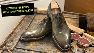 Altan Bottier Review  Luxury Handmade Norwegian Wholecut Oxfords In Patina by Misiu Academy 4K [upl. by Cottle]