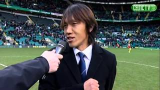 Celtic FC  Shunsuke Nakamura returns to Celtic Park [upl. by Greenebaum520]