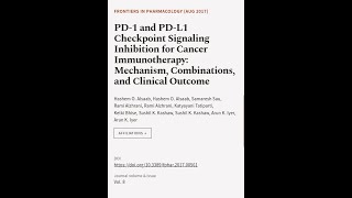 PD1 and PDL1 Checkpoint Signaling Inhibition for Cancer Immunotherapy Mechanism C  RTCLTV [upl. by Ocsisnarf]