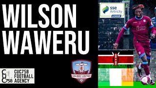 Wilson Waweru  Match performance Galway United v Shelbourne FC 2021  Ireland 1st Divison [upl. by Eltsryk]