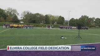 Elmira College celebrates new field [upl. by Ibed]