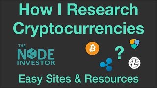 How I Research Cryptocurrencies  My favorite sites and resources [upl. by Enneles]