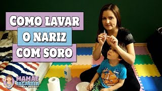 Como fazer LAVAGEM NASAL com soro  aprenda a LIMPAR O NARIZ [upl. by Elodia]