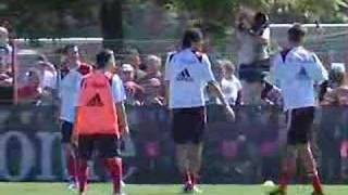 Das erste Training von Luca Toni und Franck Ribéry [upl. by Nerte]