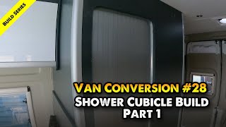 Shower build in self built campervan part 1 for ducato  relay  boxer  promaster [upl. by Janek]