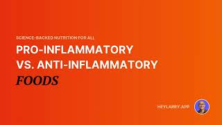 Ep 2 ProInflammatory vs AntiInflammatory Foods [upl. by Kacie]