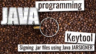 How to sign java jar application using jarsigner [upl. by Rukna195]