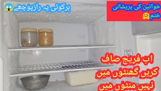 how to clean and organized the home organizers in easy wayfridge ko saaf krny ka asaan tareeka [upl. by Russia]