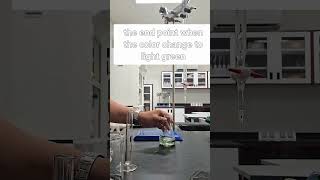 Titration with bromothymol blue indicator [upl. by Kerk594]