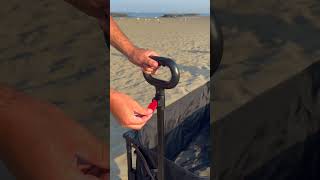 Carrello pieghevole da spiaggia  COSE SU AMAZON PER LA SPIAGGIA [upl. by Enylekcaj]