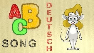 ABCLied Deutsch  Alphabet lernen durch Mitsingen Lernspiel spielend und singend Buchstaben lernen [upl. by Edurtreg]