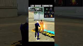 Low Damage Combination🔥Best Character Combination in Free Fire skile [upl. by Allsun]