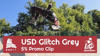 USD Glitch Grey Black adj Kids Park Skates  Stunt Skates  Save 5 Promo  Aggressive Inlineskates [upl. by Virgilia]