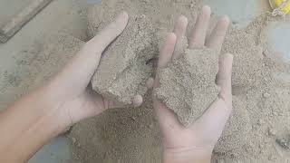 Floor Dry and Water Sand cement crumbling  soft texture  CRUSH ASMR [upl. by Steve892]