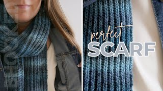 How to Knit a PERFECT Scarf Brioche Knitting [upl. by Elocel759]