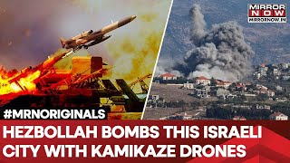 Hezbollah Rains Missiles In Israels Haifa  Kamikaze Drones Rain Hell On Israeli Streets  Watch [upl. by Valerlan]