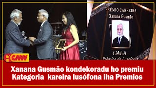 Xanana Gusmão kondekora premiu Kategoria kareira lusófona iha Premios Luzofonos daualu iha Portugal [upl. by Ilwain]