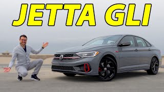 The Golf GTI’s sedan twin 2023 VW Jetta GLI REVIEW [upl. by Deehahs818]