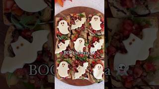 Bruschetta Halloween inspired Appetizers 👻🎃halloween appetizer food shorts [upl. by Fremont]