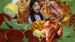 I Tried Eating A whole Chicken  mukbang [upl. by Lessig]