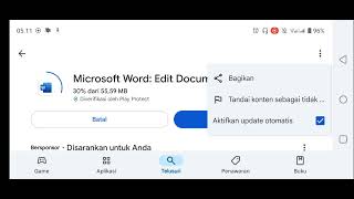 Cara Mengupdate Ms Word di Hp [upl. by Aiva]